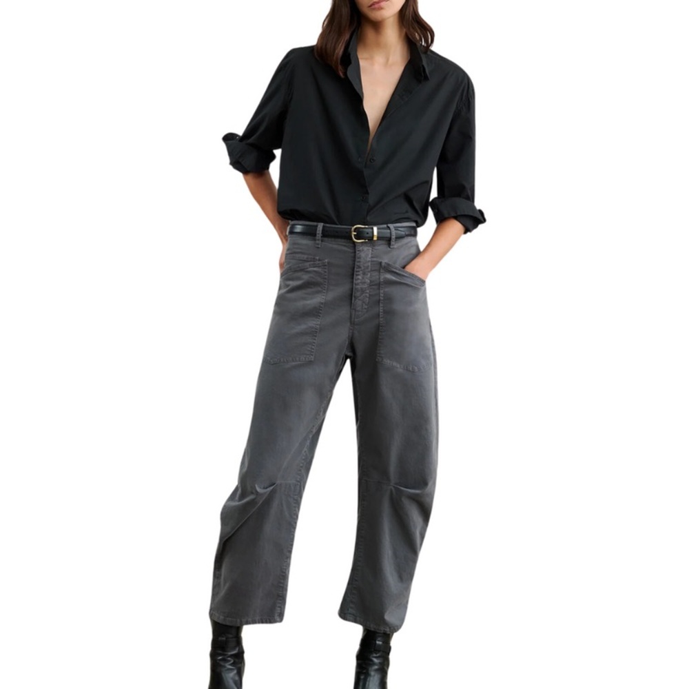 Nili Lotan Shon Gray Corduroy Pants